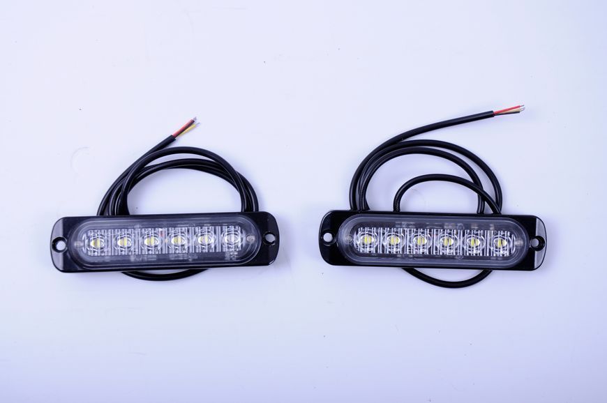 Стробоскоп світлодіодний 12-24V 6LED*2 шт,12 режимів (Жовтий) BS-6LED (Y) &mdash; основне фото товару