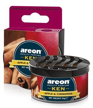 Ароматизатор в машину Areon Ken Яблоко и корица, сухой на торпеду, 35 г
