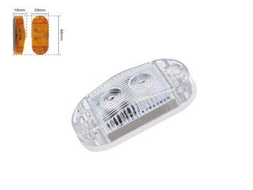 LED габарит BD-0132W 66x29 мм 12/24V білий LED 4 шт