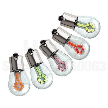 Светодиод 12V T25 Белый SMD 18-3030 +780Lm в стеклянной колбе №39