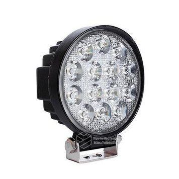 LED рабочая фара круглая 42W Spot 10&ndash;30V &Oslash;200 мм 14&times;3W стробоскоп 1 шт mini-42w (4150)