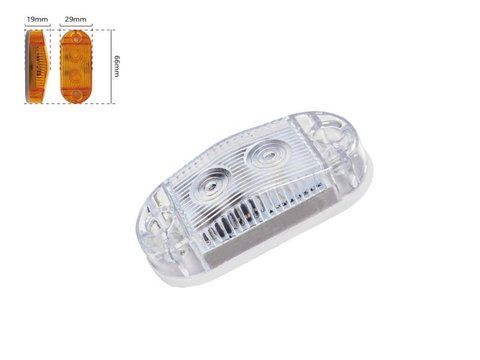 LED габарит BD-0132W 66x29 мм 12/24V білий LED 4 шт &mdash; основне фото товару