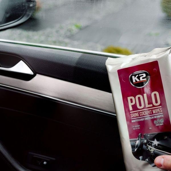 Влажные салфетки для пластика K2 Polo Shine Wipes, 24 шт., 20&times;18 см (K420) &mdash; основное фото товара