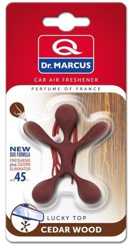 Ароматизатор у машину Dr. Marcus Lucky Top Cedar Wood, полімерний на дефлектор або дзеркало &mdash; основне фото товару