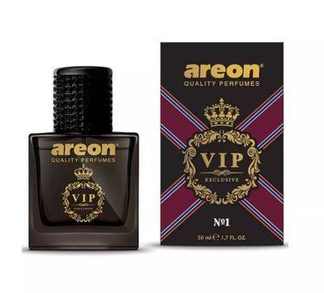 Ароматизатор у машину Areon Car Perfume VIP №1 Black, автопарфум-спрей у скляному флаконі, 50 мл (VIPB01)