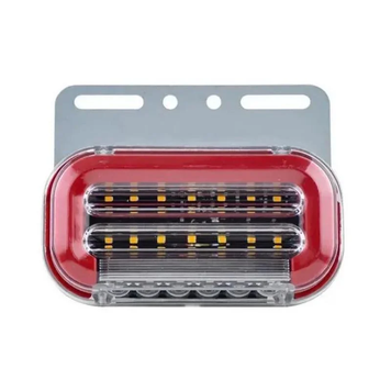 LED габарит 140x70 мм 12/24V червоний 1 шт