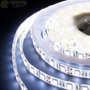 Стрічка Діодна 12v 50см біла SMD (5050) гнучка / поліуретан покриття "Econom"
