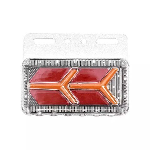 LED габарит 130x70 мм 12/24V червоний &mdash; основне фото товару
