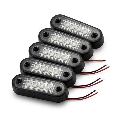 LED габарит Thoc Auto ТН-0010 80x24 мм 12/24V білий LED 5 шт &mdash; основне фото товару