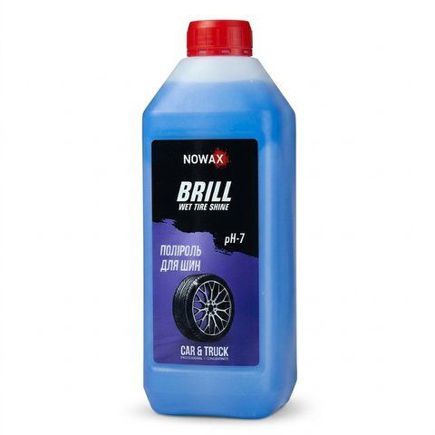 Очищувач-чорніння гуми 1L "Nowax" NX01156 BRILL WET TIRE SHINE концентрат 1:1 &mdash; основне фото товару