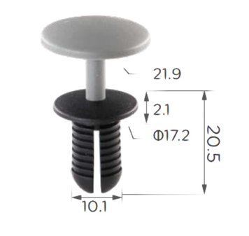 Фіксатор C1428 Mercedes VW Audi (10MM) Grey ( уп. 100 шт.)
