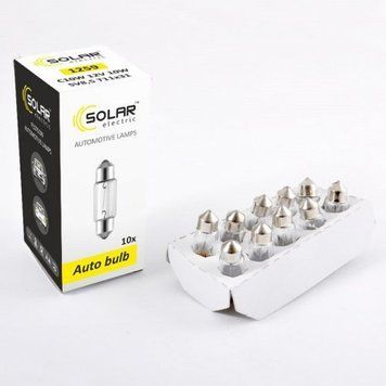 C10W автомобільна лампа Solar 12V 31 мм уп.10шт (1259) &mdash; основне фото товару