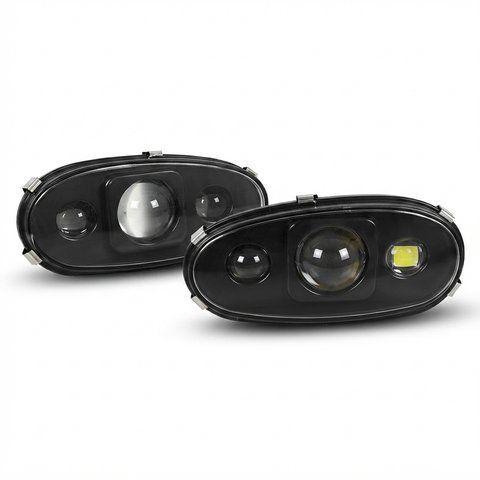 Bi-LED протитуманні фари Leader GFM01 для Daewoo Lanos/Sens 90W, ближнє/дальнє світло, 5500K, комплект 2 шт (4878) &mdash; основне фото товару