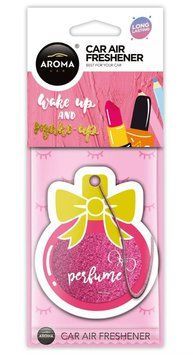 Ароматизатор у машину Aroma Car Glitter Series Pink Perfume, підвісна картка (83264)