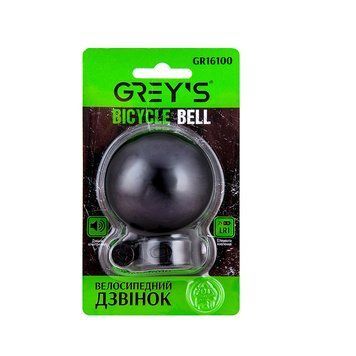 Велосипедный звонок электрический 2xLR1(3V) / крепление хомутом Greys №GR16100 &mdash; основное фото товара