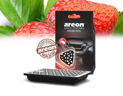 Areon Aroma Box ароматизатор под сиденье авто Клубника 70г (67272) &mdash; основное фото товара