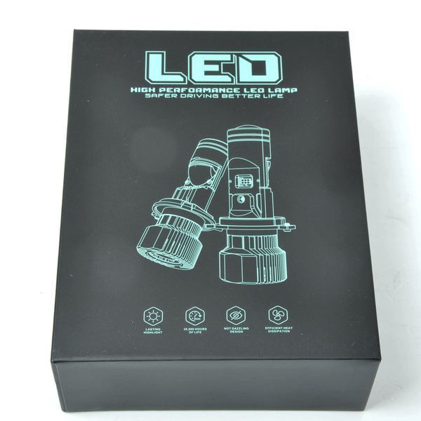 LED лампа H4 с мини-линзой F40 Mini 9&ndash;36V 90/130W 10000/14000Lm 6000K CANBUS &mdash; основное фото товара