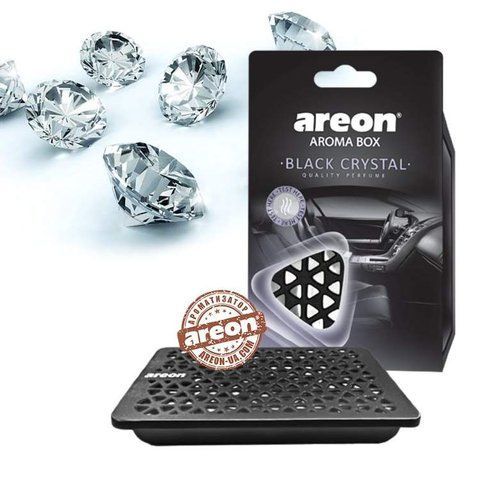 Areon Aroma Box ароматизатор под сиденье авто Черный кристалл 70г (41123) &mdash; основное фото товара