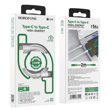 Кабель Type-C х Type-C BOROFONE BX44 100W 2м &mdash; основное фото товара