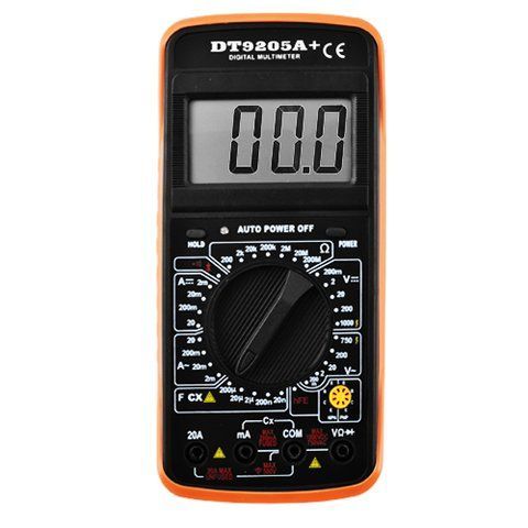 Цифровий мультиметр DT-9205 A+ Токові кліщі/тест діодів,транзисторів,кожух,підставка,зумер &mdash; основне фото товару