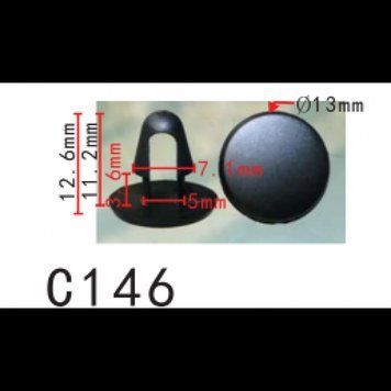 Кліпси C0146 ущільнювача капота (OEM 9046708004, 94842841, 94849113, 9046708011) (уп. 100шт.) &mdash; основне фото товару
