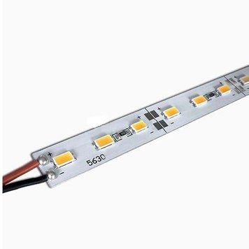 Стрічка 24V - 8см - Червона - (5630) - 1А 7LED алюміній у силіконі