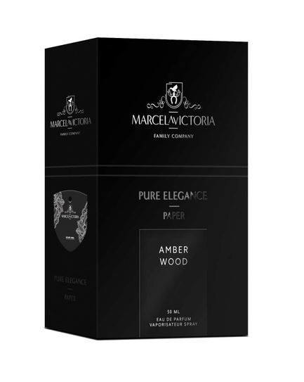 Ароматизатор в машину Tasotti Pure Elegance Paper Amber Wood (Янтарное дерево), автопарфюм-спрей 50 мл + бумажная подвеска