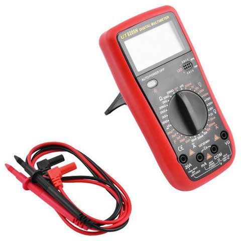 Цифровий мультиметр DT-9205N UT РК35*65 тест. діодів/транзист/захисний кожух/зумер/продзвон/скидання &mdash; основне фото товару