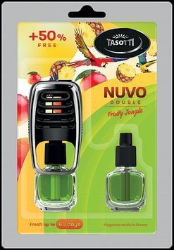 Ароматизатор у машину Tasotti Nuvo Double Fruity Jungle, рідкий на дефлектор із запасним флаконом, 2 &times; 8 мл