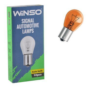 P21W автомобільна лампа Winso 12V бурштинова уп.10шт (713 120) &mdash; основне фото товару