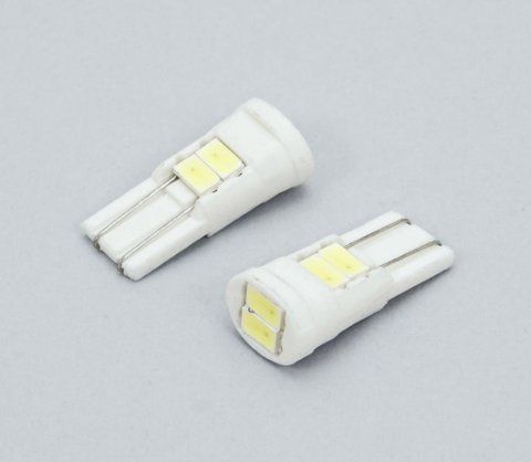 Светодиод 12V T10 Белый SMD 6 (5630) "10279" +125Lm (уп.10шт) &mdash; основное фото товара