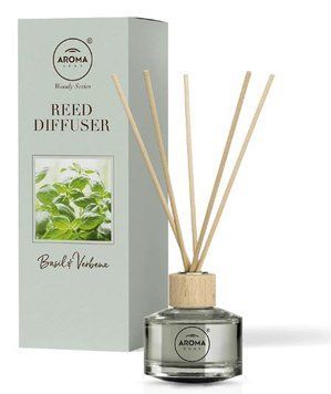 Аромадифузор для дому з паличками Aroma Home Woody Series Sticks Базилік і Вербена 50 мл &mdash; основне фото товару