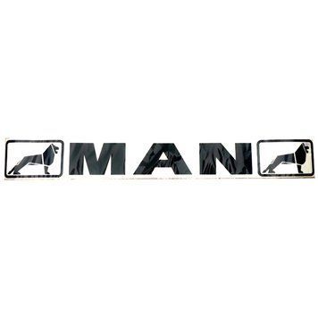 Наклейка лобовое стекло черная 135х1000 "MAN" &mdash; основное фото товара