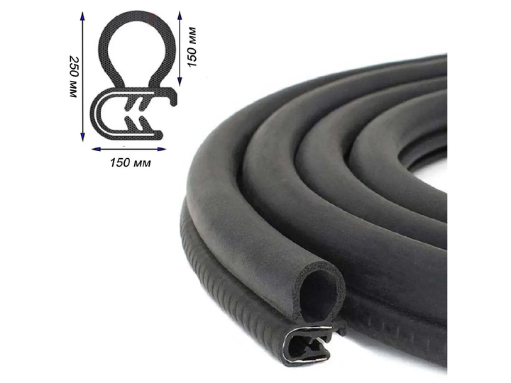 Ущільнювач XC006 20*25мм EPDM (на кромку) 10м