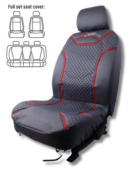 Чехлы на сиденья авто Milex Classic универсальные комплект серые (AG-C72624) &mdash; основное фото товара