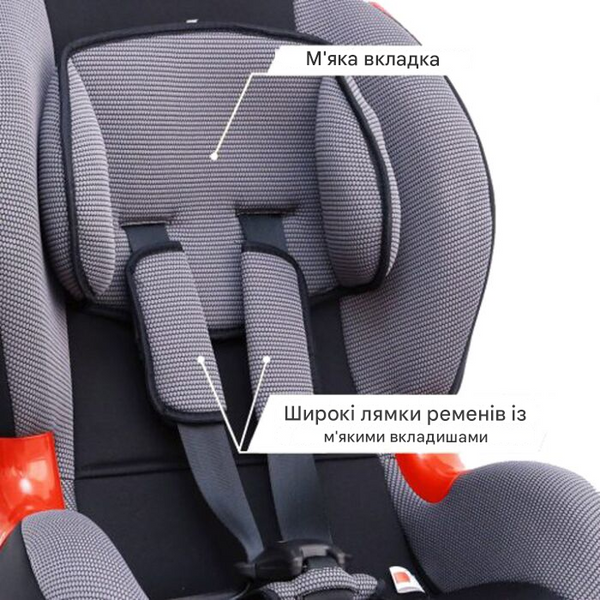 Дитяче автокрісло Siger Кокон IsoFix Сірий &mdash; основне фото товару