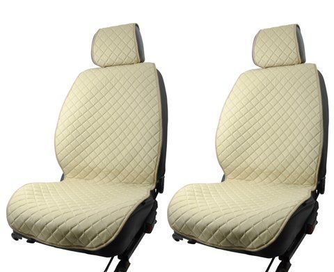 Rcar Decor Premium накидки на сидіння авто алькантара передні бежеві  &mdash; основне фото товару