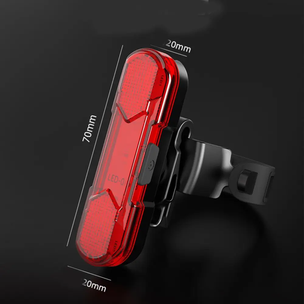 Фонарь задний велосипедный 8821-5COB STOP + Security маячок аккумулятор, ЗУ micro USB &mdash; основное фото товара