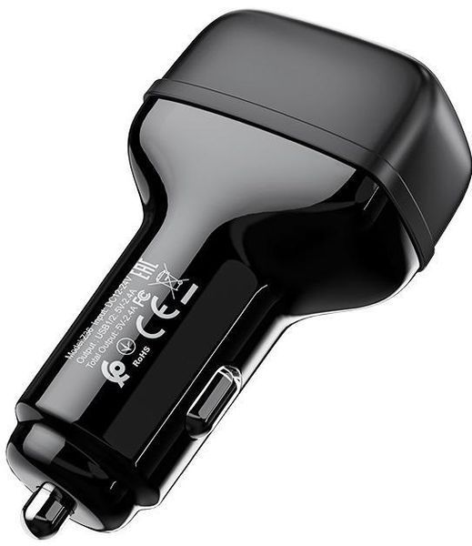 Адаптер в прикурювач 2 USB Hoco Z36 &mdash; основне фото товару
