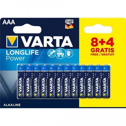 Батарейка ААА/LR3 "VARTA High Energy (Longlife Power)" (8+4шт/блистер) &mdash; основное фото товара