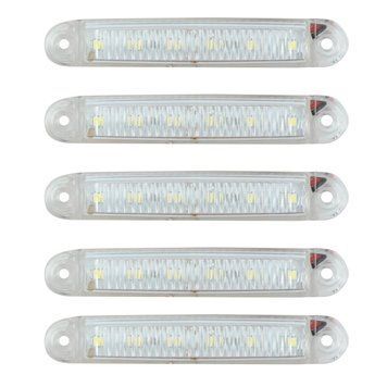 LED габарит MRT К-054 100x15 мм 12/24V білий LED 5 шт