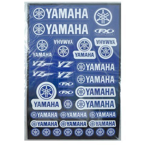 Наліпка МОТО "Yamaha" (35x23) синя &mdash; основне фото товару