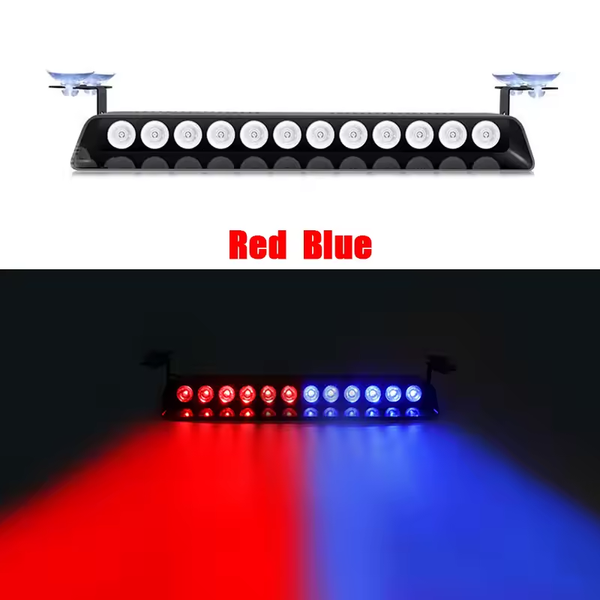 Стробоскоп світлодіодний 12V 12LED (Синій-Червоний) "KING S12" &mdash; основне фото товару