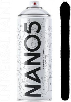 Nano5 аэрозольная краска 400 мл черный глянец (N09005) &mdash; основное фото товара