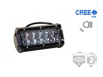 LED рабочая фара прямоугольная 36W Spot 10&ndash;30V 170&times;75&times;70 мм