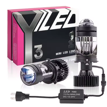 LED лампа H4 с мини-линзой Y3 Pro 9&ndash;30V 80/120W 8000/12000Lm 6000K CANBUS &mdash; основное фото товара
