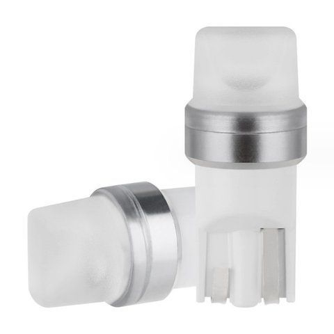 Светодиод 12V T10 Белый SMD 2-2835 1W Матовая №158 &mdash; основное фото товара