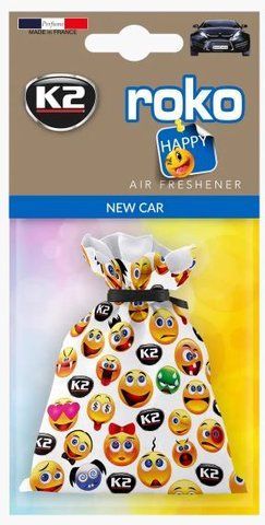 Ароматизатор в машину K2 Roko Happy New Car, подвесной хлопковый мешочек, 25 г (V812H) &mdash; основное фото товара