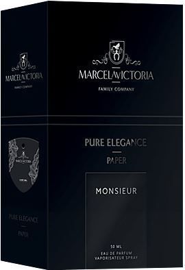 Ароматизатор в машину Tasotti Pure Elegance Paper Monsieur, автопарфюм-спрей 50 мл + бумажная подвеска
