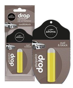 Ароматизатор у машину Aroma Car Drop Control Oud & Black, рідкий підвісний, 5 мл (11866)